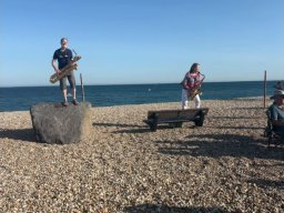 Sax on the beach